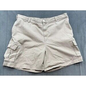 Walt Disney World Khaki Beige Cargo Shorts Men's 44 Mickey Mouse STAINS